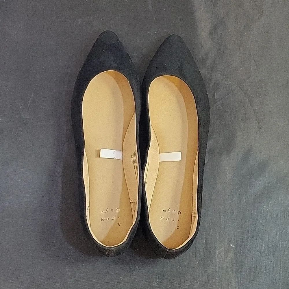 BRAND NEW A.NEW DAY FAUX SUEDE POINTED TOE WOMEN"S FLAT SHOE - Picture 6 of 15